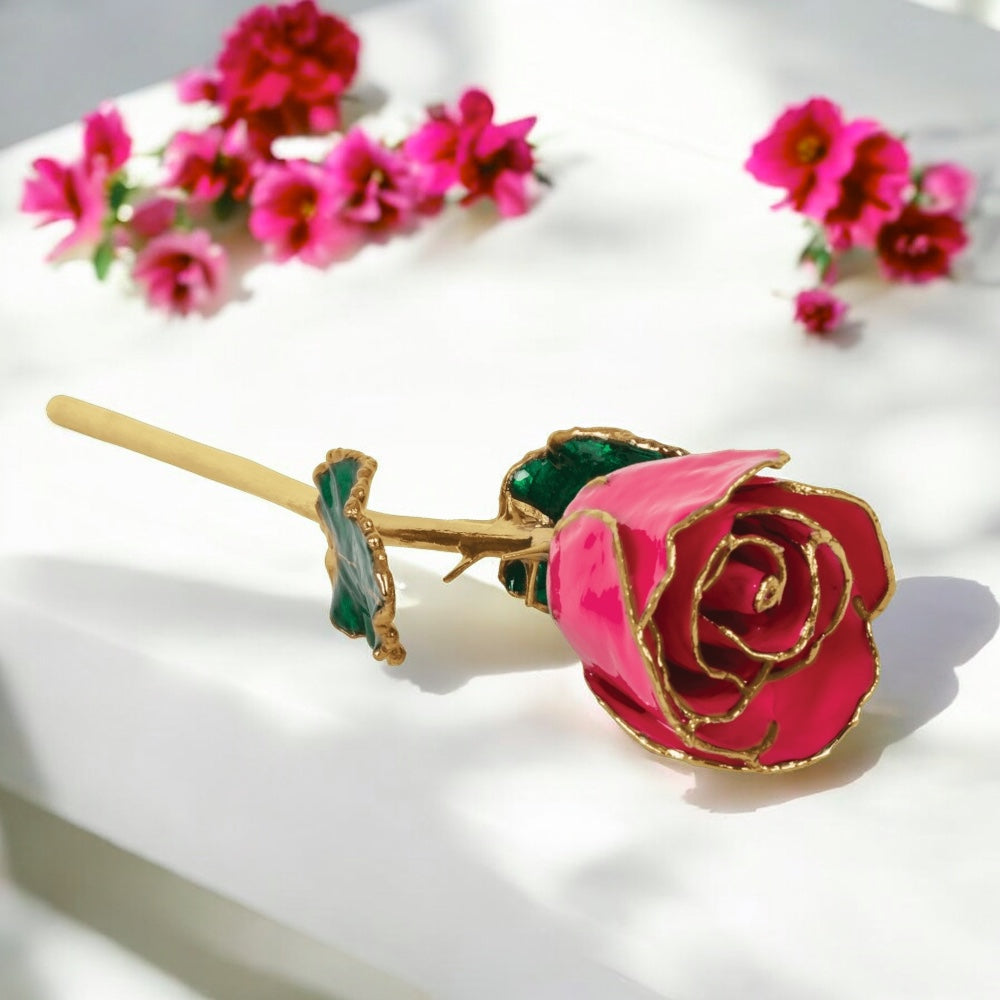 Magenta - Natural 24K Gold Rose